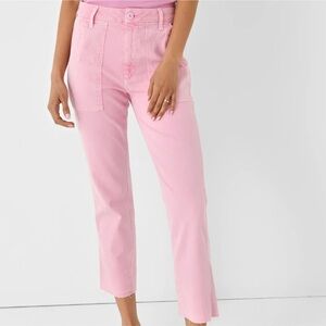 AMO Light Pink Ankle Jeans